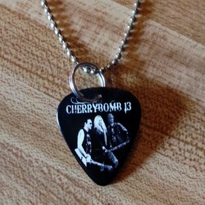 Necklace Pick Rock Band Cherrybomb 13 Custom